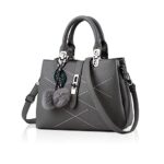 NICOLE & DORIS2023 Nouveau Sac à Main Femme Sacs Portés Main Mode Sac Bandoulière Élégant Sac Epaule Sacoche Femme Sac à Poignée Supérieure avec Pom Poms