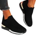 NUSGEAR2023 Baskets à Compensés Pour pour femmes de grande taille pour Chaussettes en Rocking Casual Running Chaussures Sport Femme De Running Basket Chaussure De Travail Course Respirantes Sneakers