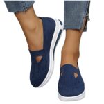 NUSGEARBasket Femme Chaussure de Course Marche Sport Chaussures pour Femmes Chaussures de Chaussures Plates Respirantes à Basket Confortable Sneakers de Sport tricotées à Fond Souple, en Maille