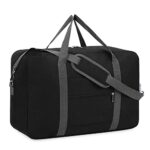 NarweySac Valise Cabine 45x36x20 Easyjet Sac de Voyage Pliable Sac sous Le siège Valise Sac Weekend pour Homme Femme 30L(Noir)