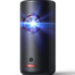 Nebula Anker Mini Videoprojecteur Portable Capsule 3 Laser 1080p, Smart, Wi-FI, Mini Projecteur Portable Laser, Dolby Digital, Autofocus, Image 120 Pouces, Batterie intégrée, 2,5 Heures de Lecture