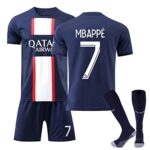 NileMAllPáris Maillot PSG Enfant de Football 22/23 Soccer Jersey, Maillot Domicile/Extérieur, Ensemble PSG Enfant et Adultes, Garçon Vêtements de Football avec Chaussette