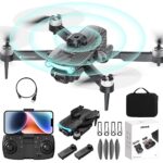 OBEST Drone Avec Caméra Enfant 4K Moteur Brushless,Avion Avec Deux Caméras,Quadcopter WiFi Pliable,Évitement d’Obstacles 360,Mode sans tête,Flip à 360 °,Convient aux Adultes et Enfants