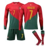 PANGKIIAl NASSR FC Enfant, 22/23 Soccer Jersey Vêtement de Football Sport Shirt Shorts et Chaussette Set Maillots de Joueur de Football Garçon et Homme Maillots de Sport Homme