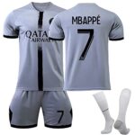 PIITOUPáris Maillot PSG Enfant de Football Soccer Jersey, Maillot Football T-Shirt et Short, Ensemble PSG Enfant et Adultes, Garçon Vêtements de Football Extérieur avec Chaussette