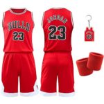 PardofelisMaillot de basket pour garçon, maillot et short à séchage rapide, avec bandes de poignet, sans manches, pour l'entraînement et les jeux, vêtements de basketball de haute qualité
