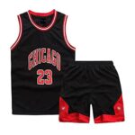 RAFGMDKZVSMaillot de basket-ball pour homme - T-shirt et short - 2 pièces - Pour adulte - Maillot de basket-ball - Vêtement de sport sans manches