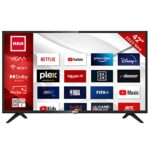 RCA iRV42H3 Smart TV 42 Pouces (106 cm) Téléviseur avec Netflix, Prime Video, Rakuten TV, Disney+, Youtube, WiFi, Triple-Tuner DVB-T2 / S2 / C, Dolby Audio, 2023