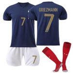 ResplendMaillot de Foot PSG Enfant Soccer Jersey Homme et Garçons Maillot de Football,22/23 Football T Shirt et Shorts, Garçon Vêtements de Football Extérieur avec Chaussette, Ensemble PSG Football
