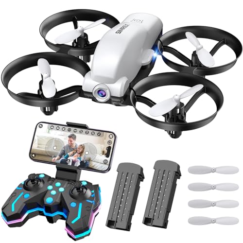 SIMREX X700 Drone with 720 HD Camera, WiFi FPV Live Video, 6-Axis RC Quadcopter, Altitude Hold & Headless Mode, Optical Flow Positioning, One Key Take Off/Land App Control with 360°Flip for Beginners