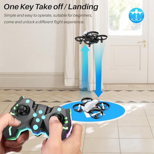 SIMREX X700 Drone with 720 HD Camera, WiFi FPV Live Video, 6-Axis RC Quadcopter, Altitude Hold & Headless Mode, Optical Flow Positioning, One Key Take Off/Land App Control with 360°Flip for Beginners – Image 3