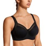 SYROKANFemme Soutien Gorge de Sport Run Max Armatures Dos Nageur Grand Maintien