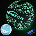 Senston Ballon de Volley Taille 5 Fluorescence Ballon de Beach-Volley pour Extérieur et Intérieur