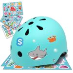 Simply Kids Casque Velo Enfant avec Autocollants DIY I Certifié CPSC & CE Casque Enfant pour Trotinette VTT BMX Skate Draisienne Moto Skateboard I Casque Scooter Enfant Fille Garçon Bebe 2 3 Ans 4