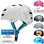 Skullcap Casque de Velo Homme, Femme, Enfant, Casque Trottinette Electrique Adulte, Casque de Vélo, Casque VTT Homme, Sangles Réglables, Casque Velo Route, Trotinette, Skate, Skateboard, BMX, 58-61cm
