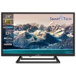 Smart Tech TV LED HD 24 pouces (60cm) 720p 24HN10T3 Triple Tuner Dolby Audio H.265 HDMI USB 2022