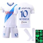 TkcumwczMaillots de Football, Maillot de Foot Enfant, Garçon Football Maillot, Soccer Jersey, Vêtements de Football No.10, Football T-Shirt et Short avec Chaussettes Autocollant