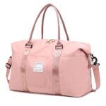 VMIKIVSac de Sport Femme Sac de Voyage Léger avec Sac Humide Séparé Grande Taille Week-End pour Homme Résistant à l'eau Imperméable Capacité Nylon