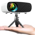 Videoprojecteur, ELEPHAS Mini Projecteur 1080P Full HD, 13000Lux Videoprojecteur Portable avec Trépied Protection, Videoprojecteur 4k Compatible Android/iOS/Windows/TV Stick/HDMI/USB