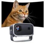 Videoprojecteur【FocusÉlectrique&±45°Correction trapézoïdale】360°Rotating Jimveo retroprojecteur 13000L FHD1080P WiFi6 Bluetooth PortableProjector HomeCinéma 4KSupportépour/Phone FireStick PS5 HDMI USB