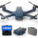 X5 GPS Drone avec Caméra 4K avec Moteur Sans Balais, 5GHz WiFi FPV Pliable Quadricoptère Télécommandé, Smart Return Home, Maintien d'altitude Follow Me 38 Mins, pour les débutants, 2 Batteries