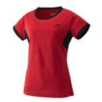 YONEXYW0010 T-shirt de badminton pour femme Rouge Taille XS, rouge