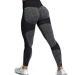 YaaviiLegging Femme Sport, Pantalon à Taille Haute Yoga, Élastique Leggings Sport, Legging de Sport Femme Taille Haute, Pantalon Yoga à Taille Haute sans Couture, Respirant Legging de Sport Femme