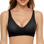 YutdengSoutien-Gorge sans Armature Confortable Bralette Brassiere Femme Push Up Soutien-Gorge Col V Rembourré Confort Soutien-Gorge de Sommeil sans Couture Lingerie Invisible