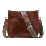 ZOUIQSSFemmes Sacs à Bandoulière en Cuir Sac à Dos Dame Hobo Sac à Main Poches Zippées Sac Avec Sangle Réglable