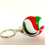 bkstuff Volley-Ball Porte-clés Balle Rouge Blanc Vert Gadgets Sportifs