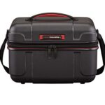 traveliteValise cosmétique avec fonction d'emboîtement, série de bagages VECTOR : Valise de beauté robuste à coque dure dans des couleurs stylées, 072003-01, 36 cm, 20 litres, noir