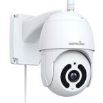 wansview Caméra de Surveillance Extérieure Pan/Tilt, 1080P Caméra IP WiFi étanche, Vision Nocturne, Audio Bidirectionnel, Alerte instantanée, Stockage Micro Carte SD ou Cloud, Alexa W9 (Blanche)