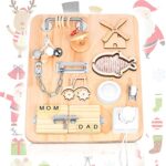 GJCrafts Busy Board pour Enfants, pour Apprendre la motricité Fine et Les compétences de Base de la Vie Jouets éducatifs préscolaires Cadeau pour garçon ou Fille