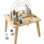 VERTBAUDET Table d'activités Arc-en-Ciel en Bois Multicolore TU
