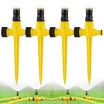 4pcs Arroseur de Jardin,Arroseur pour Pelouse de Jardin,Arroseurs d'eau de Jardin,Arroseur de Jardin Rotatif à 360°,Arroseurs de Jardin Multifonctions pour Arroser les Plantes,les Fleurs et Les Légume