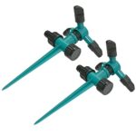 Armo® Lot de 2 arroseurs automatiques rotatifs à 360 degrés
