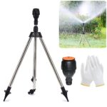 Arroseur sur Trépied Rotatif à 360 Degrés, Arroseurs pour Jardin, Arroseur Pelouse, Rotating Tripod Sprinkler, Arroseur d'irrigation Rotatif Automatique pour Grande Surface