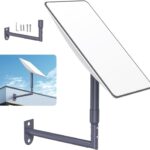 EDUP HOME Starlink Mount Starlink Support mural à angle vertical long pour toit Starlink, kit de montage Starlink pour kit Internet Starlink Satellite, compatible avec Starlink Dishy V2