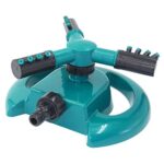 Limiwulw Arroseur de Jardin, 360° Rotatif Automatique d'eau Arroseur avec 3 Têtes Arrosage Irrigation pour Gazon Pelouse Jardin, Facile de Raccordements de Tuyaux