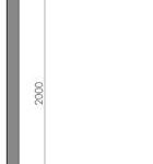 Mat 2M en Acier galvanisé - 200 cm - Support pour Parabole et antenne - Diamètre 40mm