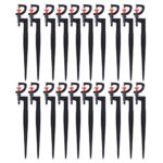 OUKENS Arroseur d'arrosage, 20 pièces, Micro - arroseur Rotatif à 360 degrés de Type G, Arroseur de Pelouse pour l'irrigation de la pelouse de Serre de Jardin avec Tuyau d'irrigation 4/7