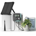 RAINPOINT Kit D'arrosage Goutte à Goutte Solaire, Système D'arrosage Automatique 45 L/H avec Pompe Programmable, Batterie 2600 mAh, pour Balcon, Jardin, Vacances et Plantes en Pot
