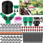 SaiXuan Système d'irrigation Jardin, Kit d'irrigation Goutte,158 Pcs Micro Irrigation Goutte à Goutte Kit Arrosage Automatique,d'Arrosage DIY Kit pour Jardin,Pelouse, Plante, Paysage,Potager