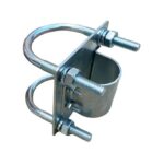 Support de tuyau d'antenne et adaptateur de mât de drapeau, kit de montage de mât d'antenne fonctionne avec les antennes Starlink et les supports de serrage universels en acier pour antenne de toit