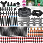 Système d'irrigation Jardin, 310Pcs Kit d'irrigation Goutte, 60m+20m Kit Arrosage Automatique, Kit d'irrigation Goutte à Goutte Système d'irrigation pour Jardin pour Jardin pelouse Serre Plantes