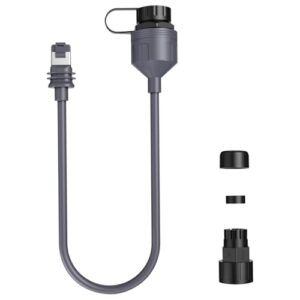Starlink Adaptateur Ethernet RJ45 pour Starlink Gen 3 / Starlink Mini 0,5m 26AWG CAT5E Câble Rallonge Etanche Câble Starlink Prises RJ45 Prises 2000Mbps Transfert de Données (1)