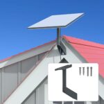 TIUIHU Starlink Support mural court Starlink réglable à 360° pour Starlink Gen 3(V3)/Starlink Mini