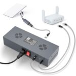 XLTTYWL Starlink Mini 12V AC Adaptateur Kit 180W GigE Passif & Protection ESD avec Sortie USB et Type-C et Convertisseur DC, Adaptateur SPX Entrée AC 110-260V vers DC 48V/3A pour Starlink Mini/Gen2